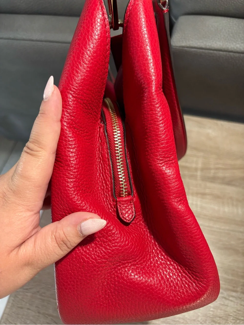 Kate Spade Large Kayla Triple Compartment Shoulder Bag in Cherry NWOT